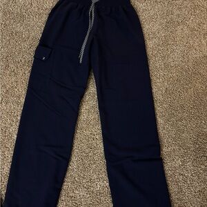Navy Blue Cargo Scrub Bottoms